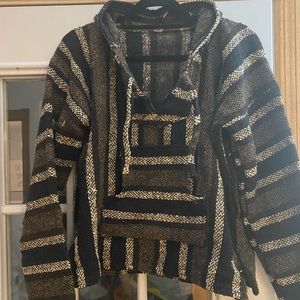 Poncho with sombrero sunglasses